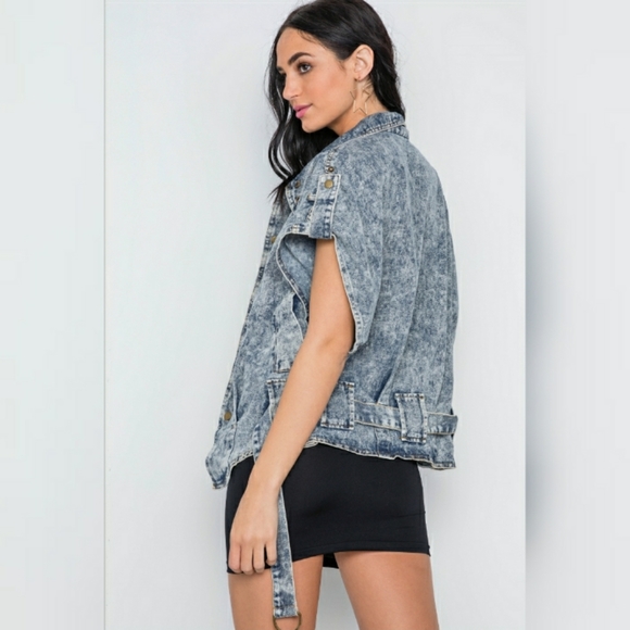 Vintage 80's Acid Wash Denim Jean Jacket - Picture 6 of 12